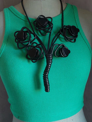 Collana madame lady rose total black