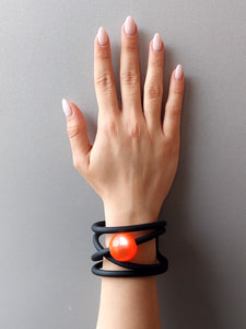 Bracciale ball arancio fluo