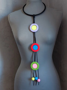 Collana pendolo saturn multicolor