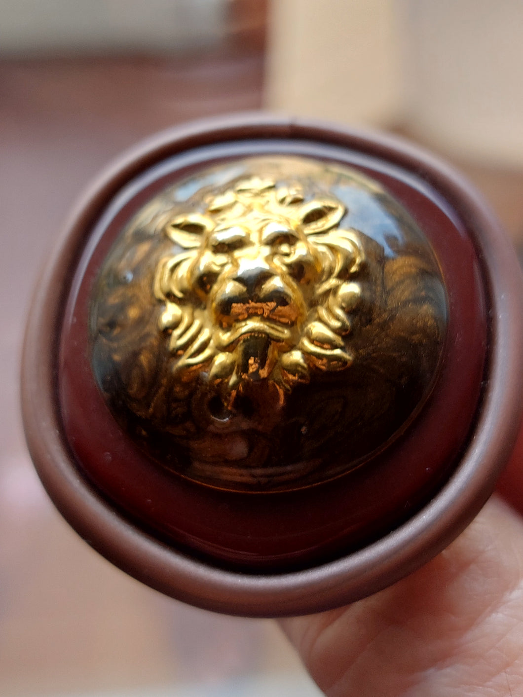 Anello vintage leone oro