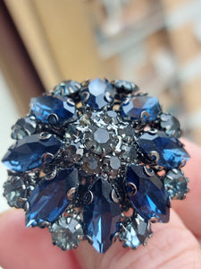 Anello stella blu