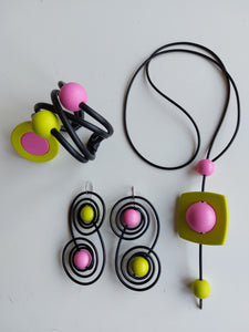 Set and go! rosa shock e verde acido