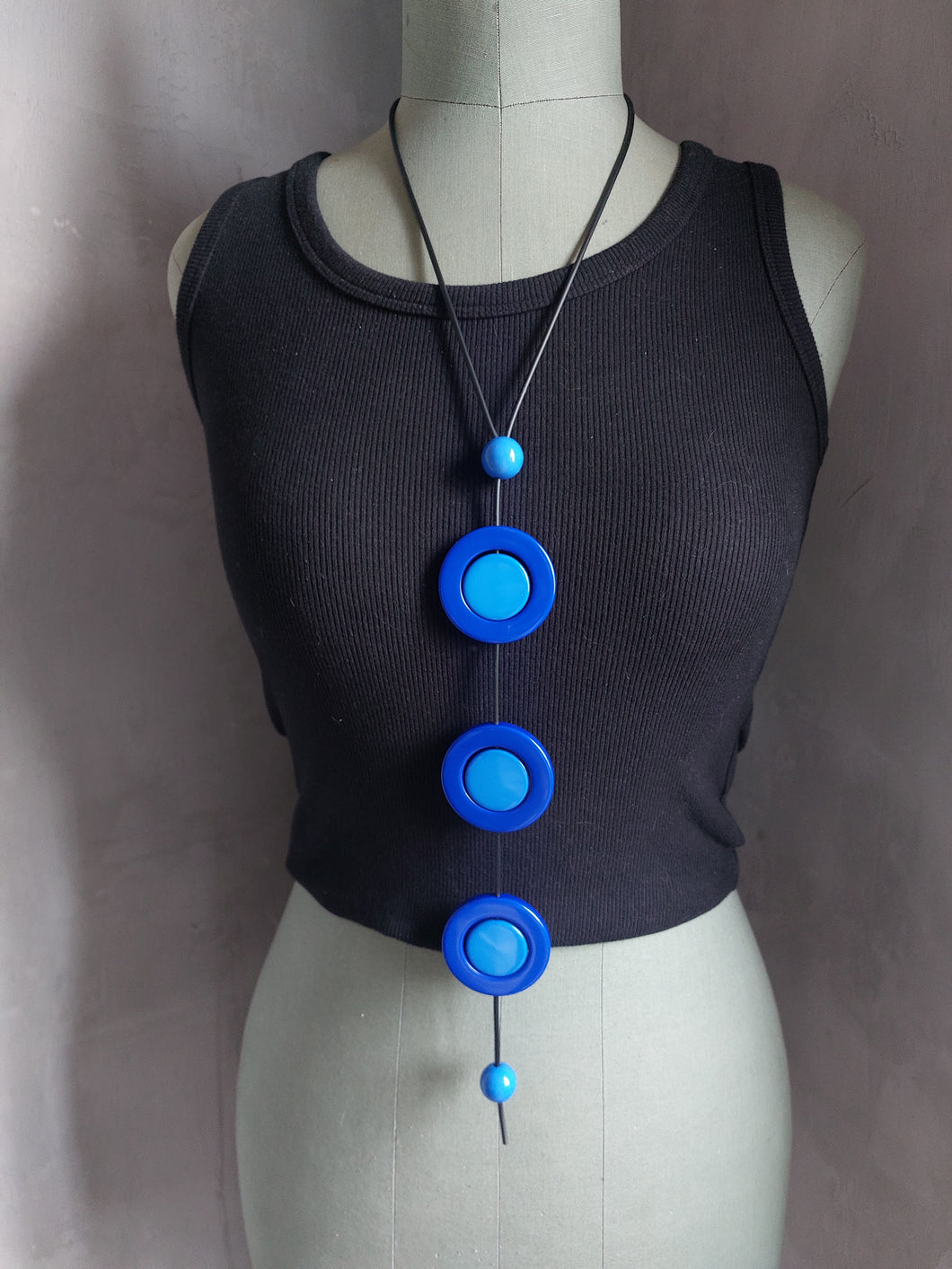 Collana totem 2 blu