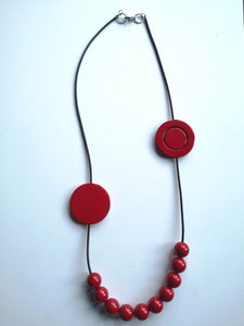 Collana smile rosso rossetto