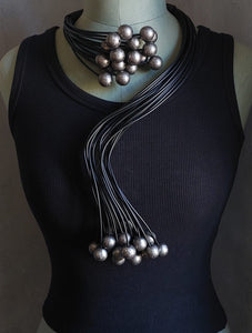 Collana Black river silver